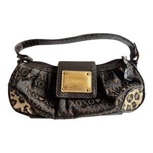 Signature XOXO Leopard Small Purse Bag